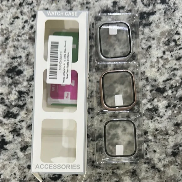 Watch Case Accessories Set - gold silver and clear. 44mm - Picture 1 of 2